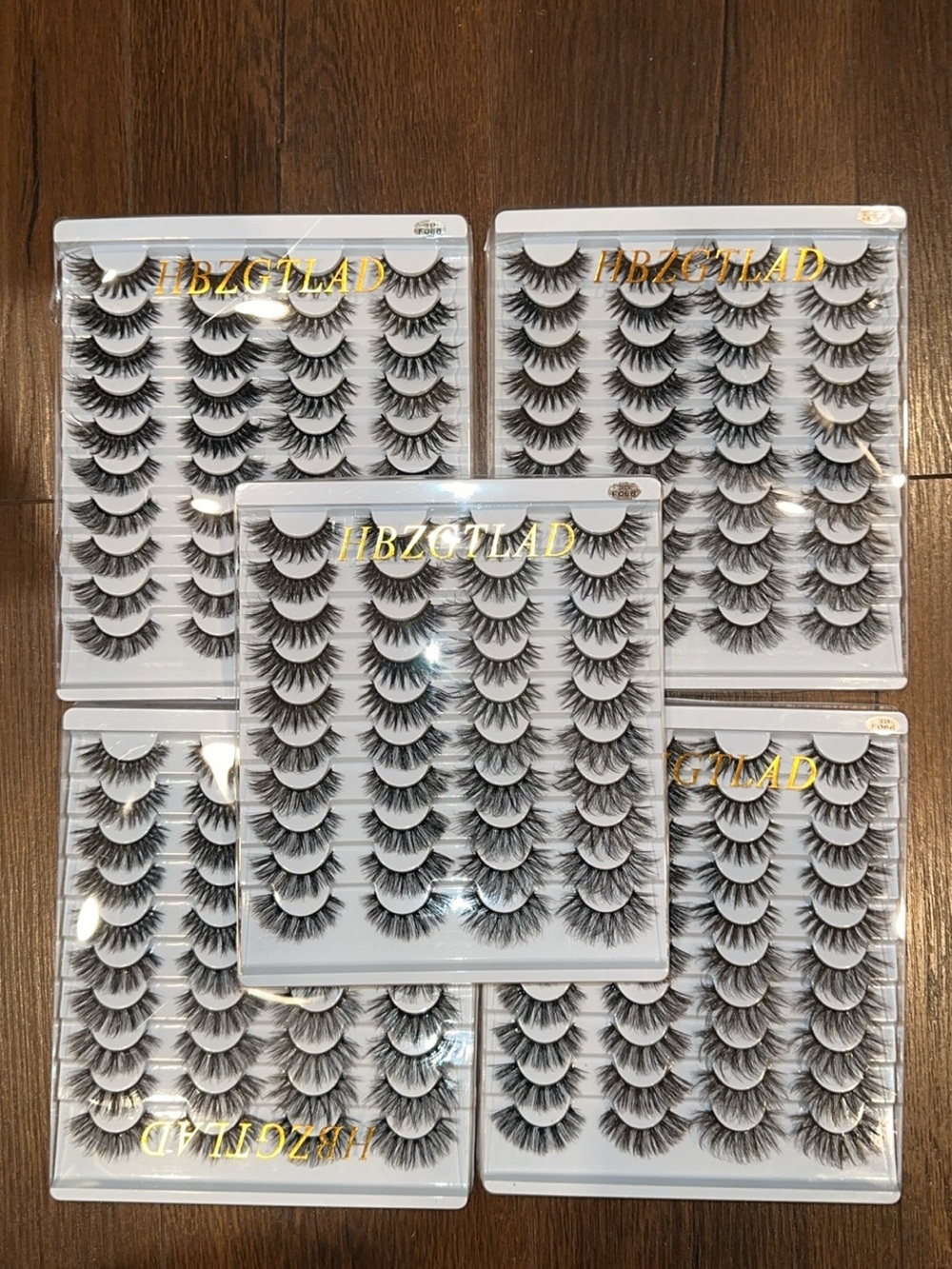 HBZGTLAD Dramatic Black False Eyelash Bulk Set